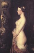 Antoine Wiertz The Beautiful Rosine (mk19) oil painting